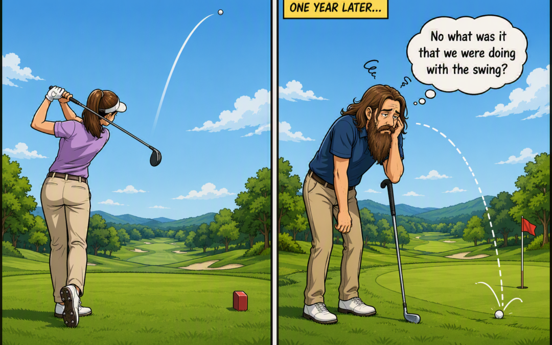 You’re on the Practice Tee, and the Ball Doesn’t Land for a Year